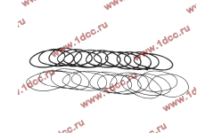 Кольцо уплотнительное гильзы цилиндра (комплект 12 тонких и 12 толстых) двигатель TD226B6G фото Кемерово